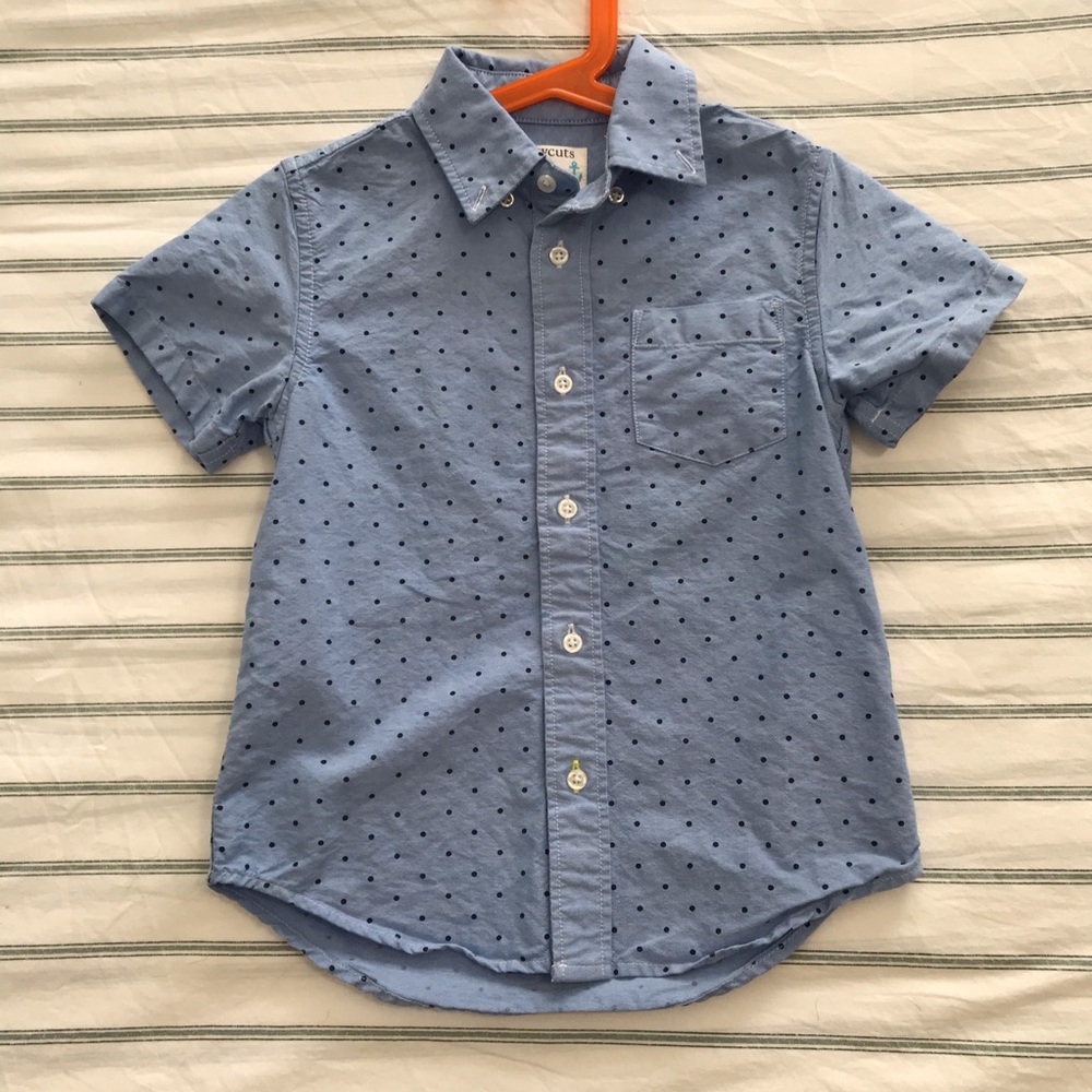J Crew / Crewcuts Boys Short Sleeve Button Down